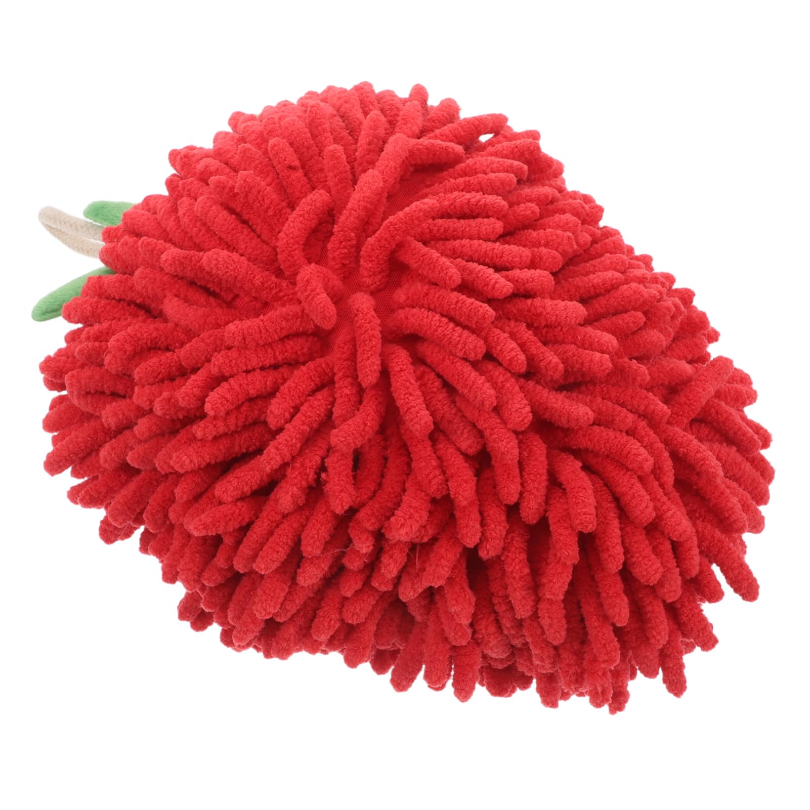 iplusmile Handtuch Badezimmerhandtücher Badehandtücher Weihnachtliche Fruchtdekoration Händetrocknungspuff Flauschige Ballhandtücher Für Das Badezimmer Puffball-handtücher Chenille Rot von iplusmile