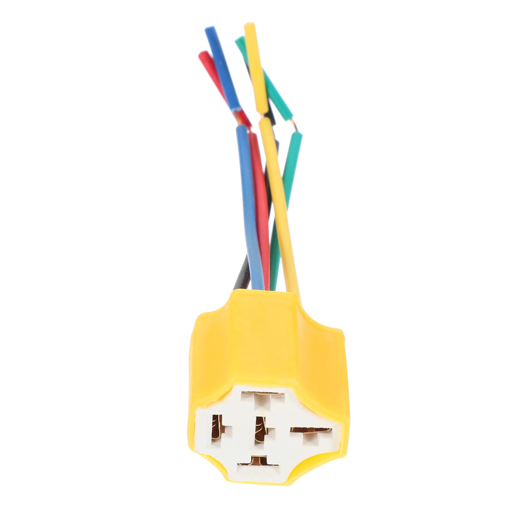 iplusmile Keramikfassung Scheinwerferkabelbaum-Buchse Austausch des Scheinwerferkabelbaums Lichtstecker relais sockel Scheinwerfer-Kabelbaumstecker Ersatz-Scheinwerferkabelbaum Orange von iplusmile