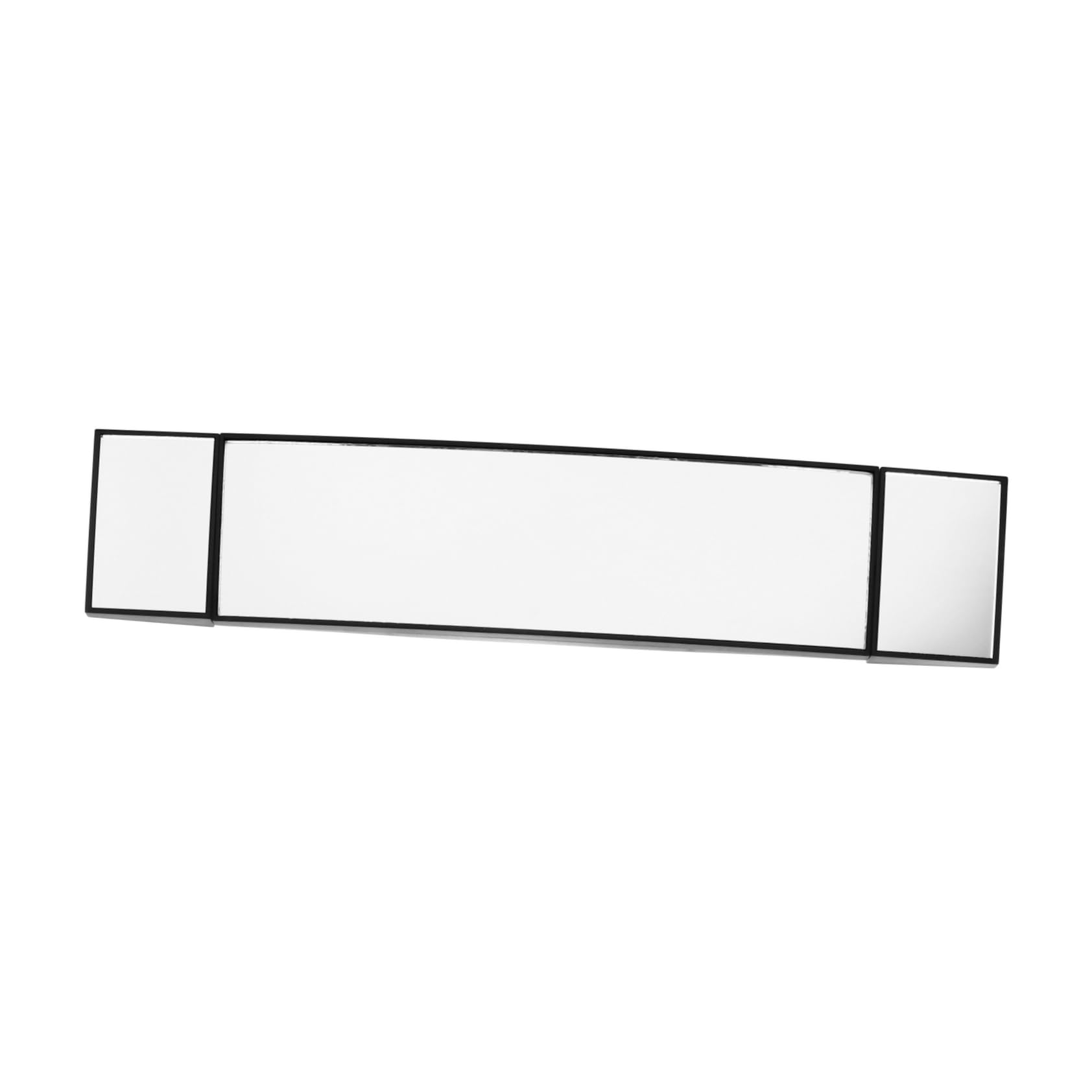 iplusmile Schminkspiegel auto innenspiegel dekorative Autospiegel Visierspiegel Auto Sonne vanity mirror makeup mirror Spiegel der Sonnenblende Auto dreifach klappbarer Spiegel Glas Black von iplusmile