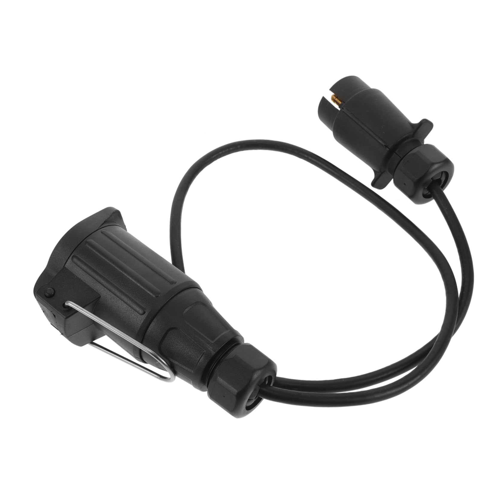 iplusmile Stromkabelbaum des Anhängers Verlängerungskabel Für Autofeuerzeuge 7-Wege-anhängerstecker Für LKW Rv-lichtadapter Auto-verlängerungskabel Mit C- Pin-Steckdose Metall Black von iplusmile