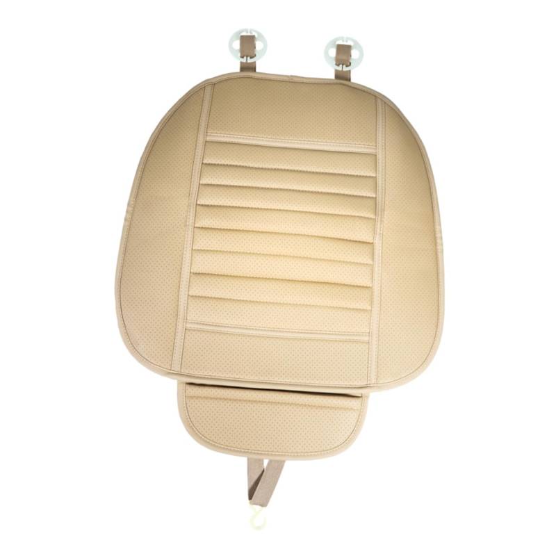 iplusmile Universal Autositzbezug Vordersitz Aus Rutschfestem PU Material Wasserdichter Schutzbezug Für Autositze Bequeme Sitzauflage Beige von iplusmile