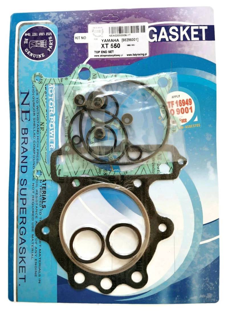 Dichtungssatz für Motoroberseite Top End für YAMAHA XT 550 1982-1983 Gasket set von ItalyRacing