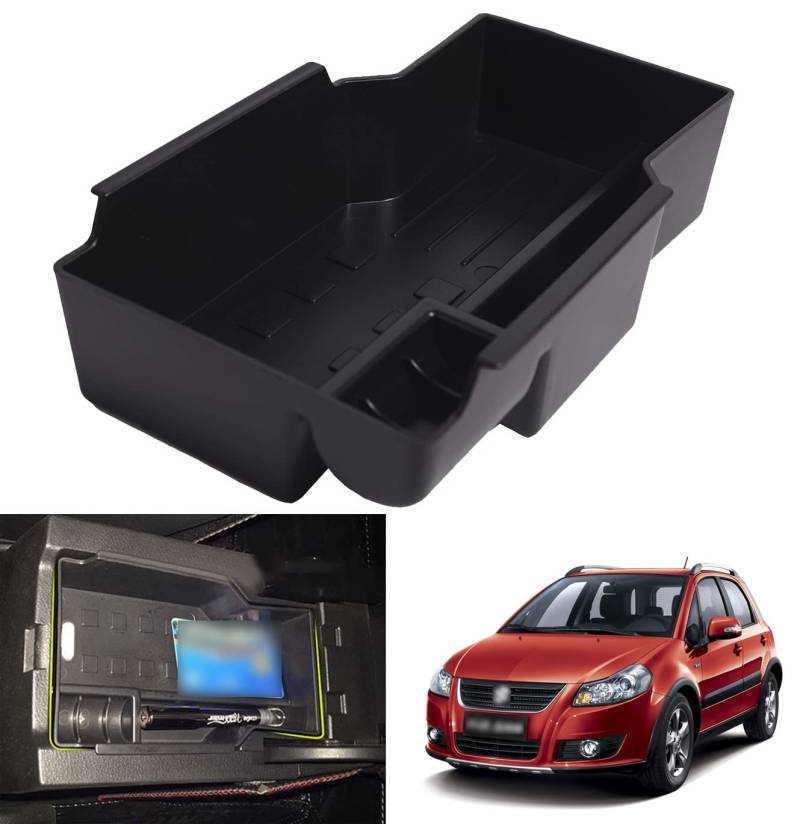 Sekundär Aufbewahrungsbox Organizer Armlehne Mittelkonsole für SX4 S-Cross 2014-2020 von itdegno