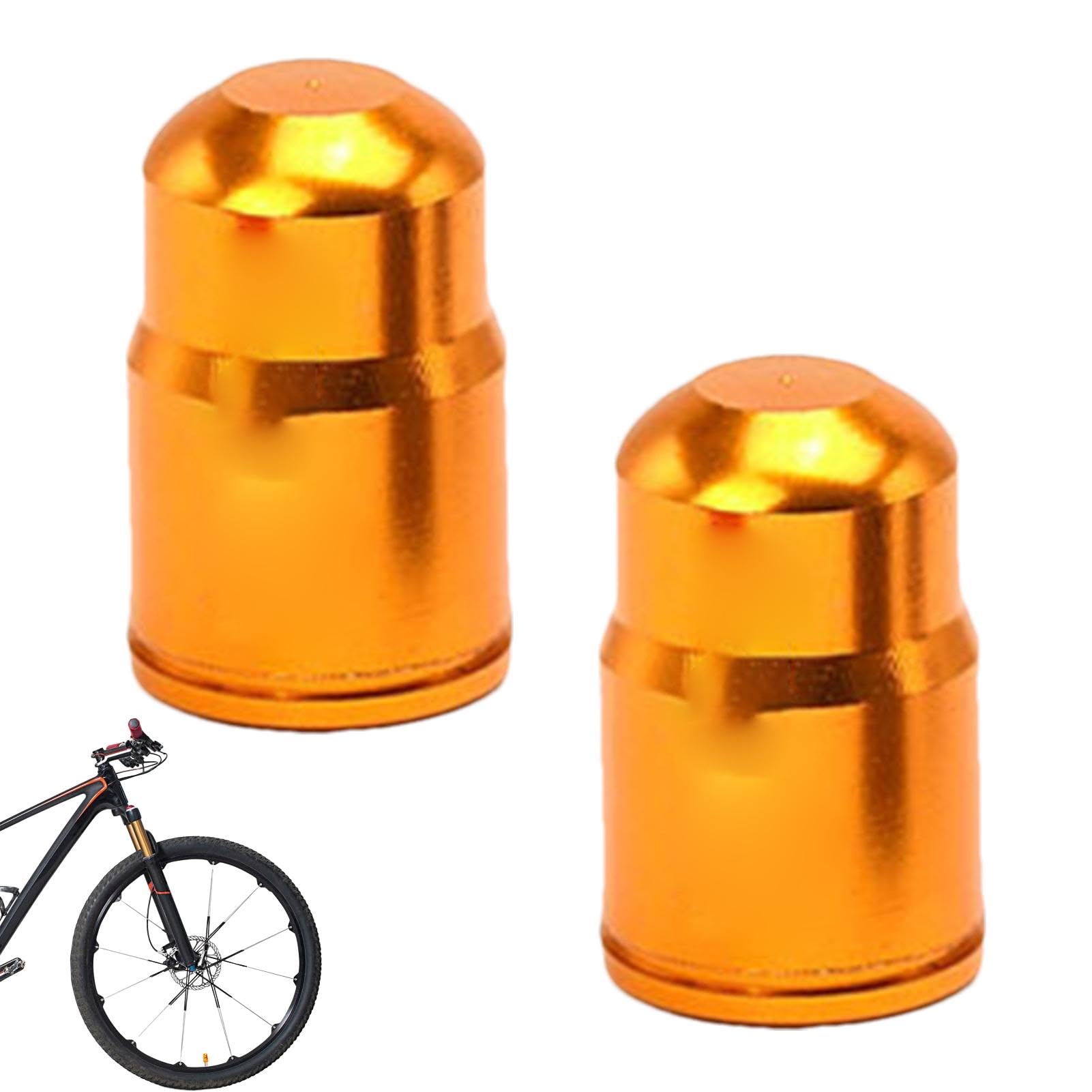 Fahrradventilkappen, Fahrradventilschaftkappen - Motorrad-Reifenkappen,Ventilkappen für Reifen, leicht, Düsenkappe aus Aluminiumlegierung für Straßenfahrräder von itrimaka