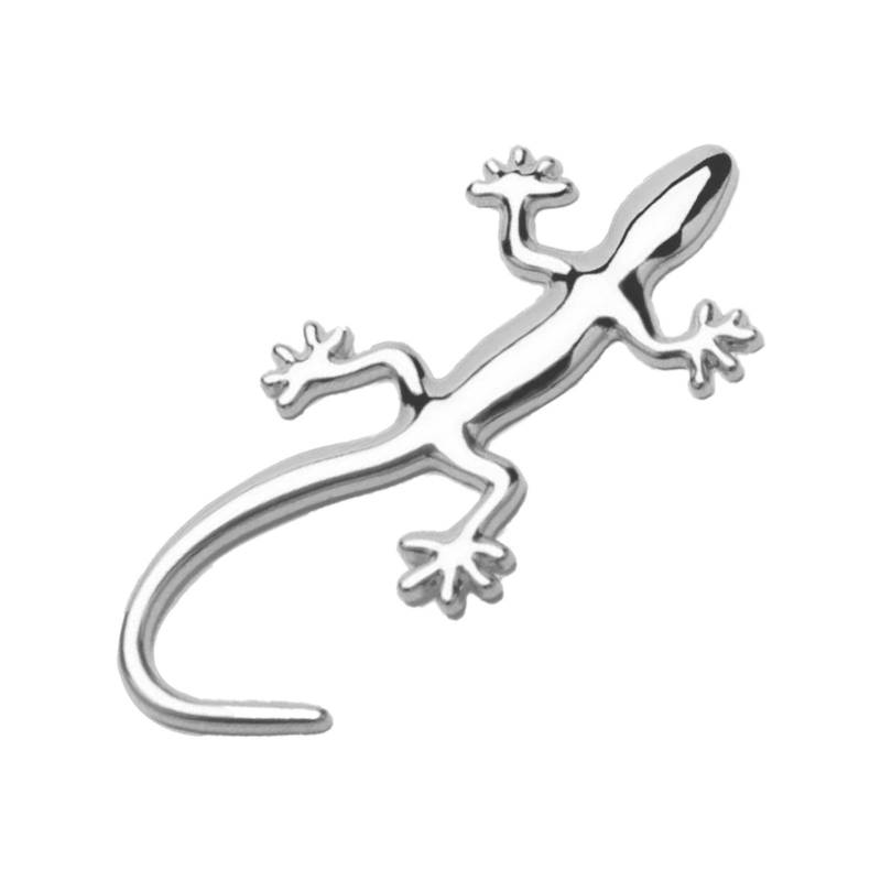 itrimaka 3D Gecko Autoaufkleber | Metallabzeichen Abzeichen Aufkleber Autodeko - Handgefertigte Glas- und Metall-Gecko-Wandkunst für den Terrassenzaun, Auto-Aufkleber, Auto-Styling-Zubehör von itrimaka