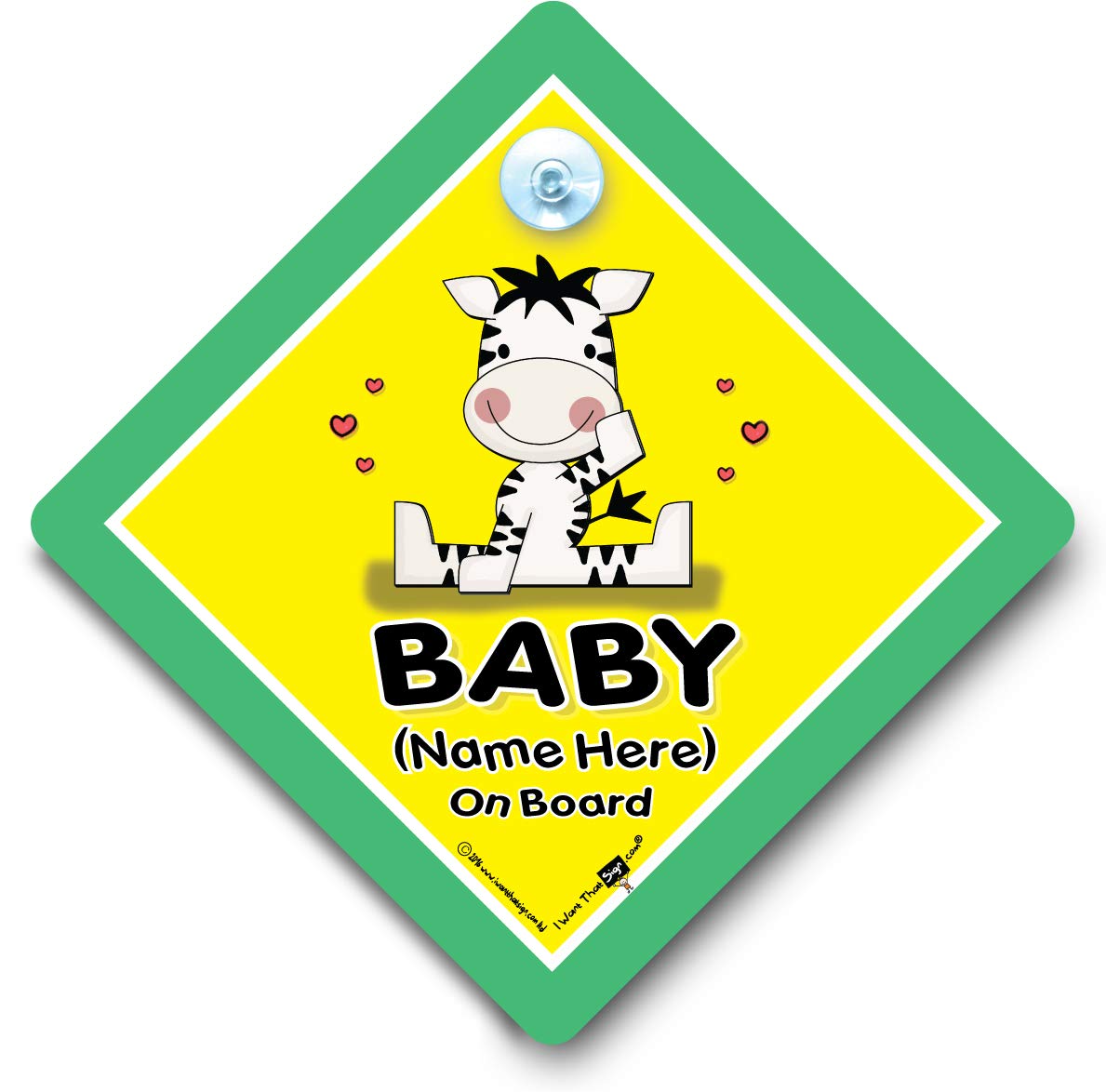 "Baby On Board" -Schild ZEBRA ", personalisiert, jeder Name We'll Add to Create Your Own", personalisiert, Baby On Board'Auto" Baby On Board ", personalisiert," Baby On Board "-Schild, Individuelle Baby On Board Schild" Baby On Board "-Schild von iwantthatsign.com