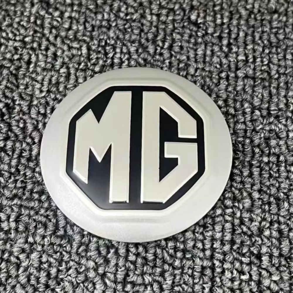 Auto-Radnabenabdeckungen für MG MG4 2022 2023 2024, wasserdicht, rostfrei, mit Auto-Logo-Emblem, Styling-Zubehör, Silber, normal von jIZYHQFKS