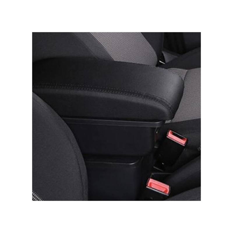 Armlehnenbox Für Abarth 595 Armrest Box Central Store Inhalt Aufbewahrungsbox Mit Getränkehalter Aschenbecher USB Interface Zubehör Mittelkonsole Organizer (Farbe : C4 7 USB) von jcjklwe