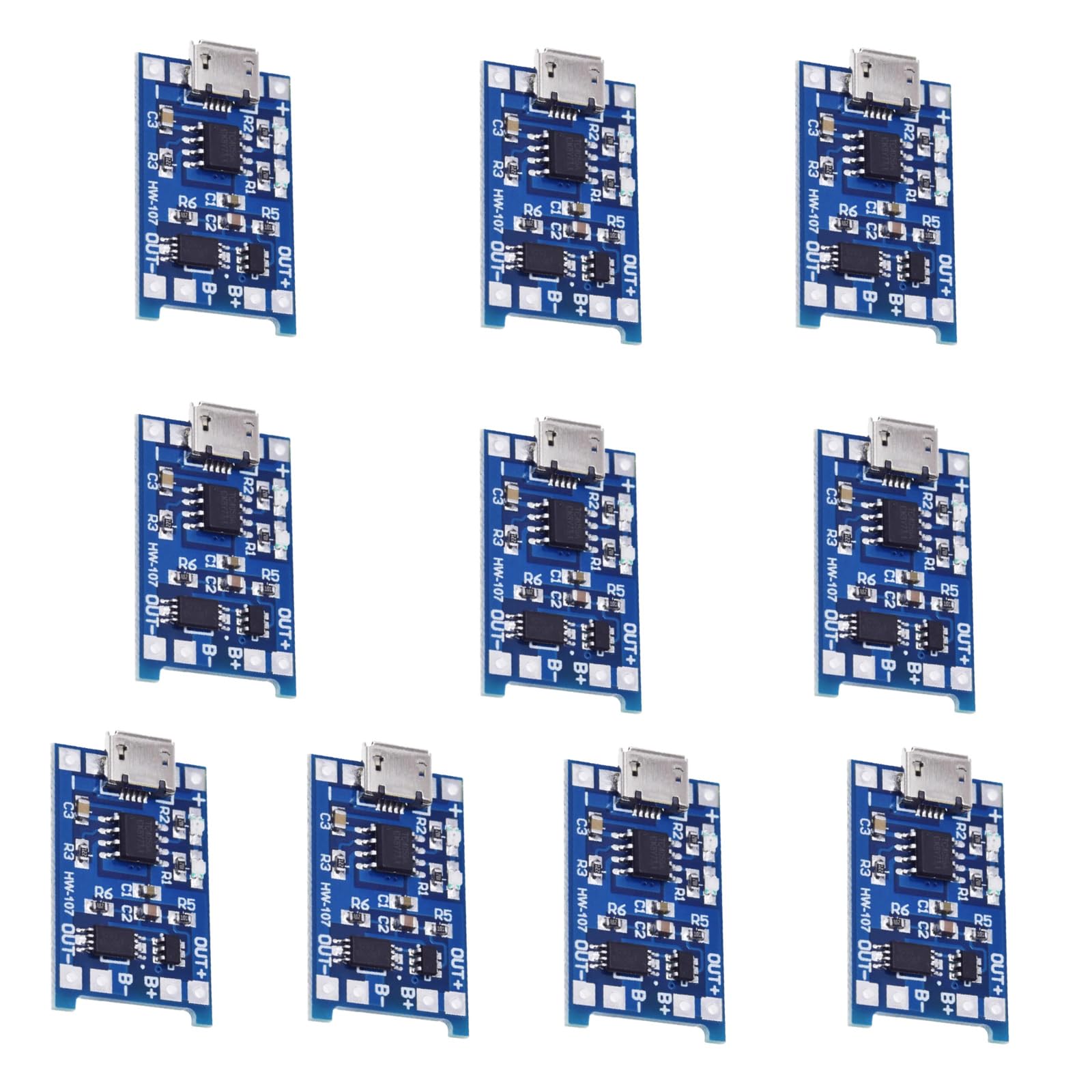 10pcs Typ C Ladeplatine Mit Überstromschutz Lithium Batterieladungsmodulen Upgrades Für 18650 Batterien von jebyltd