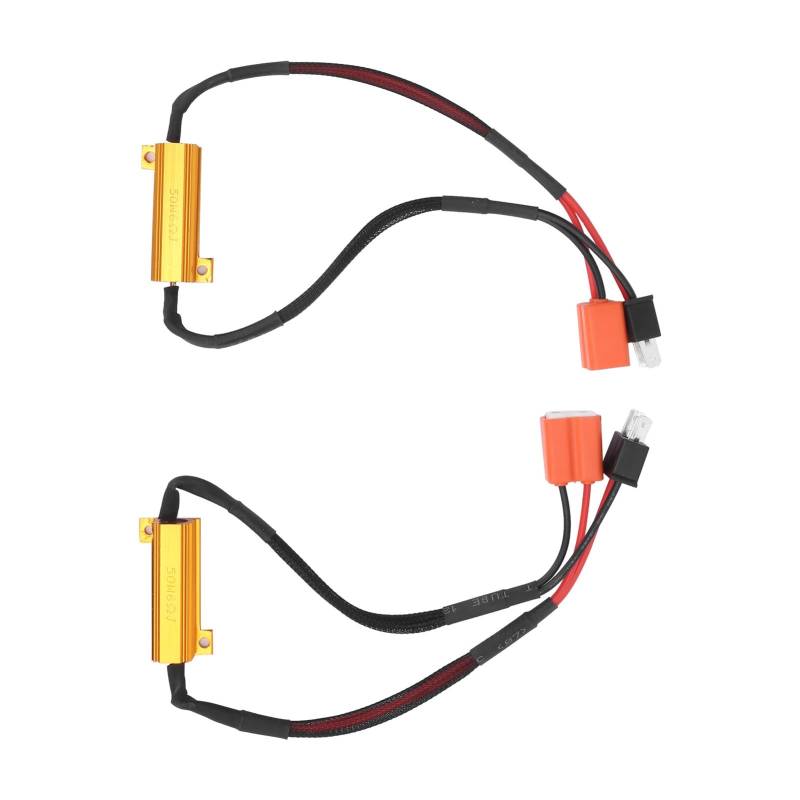 LED-Decoder, LED-Lastwiderstand eliminiert Scheinwerferflimmern für H7-LED-Lampen für Autoscheinwerferlampen von jerss
