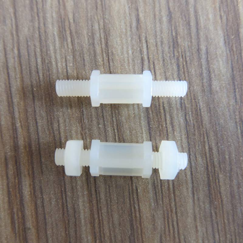 100stk M3 3mm Durchmesscher sechseckig Hexagonal Nylon plastik Abstandshalter Distanzhalter Schraube Gewinde Halter PCB Platine board Posts Spacers Standoff Mutter (M3x5mm) von jingtongda