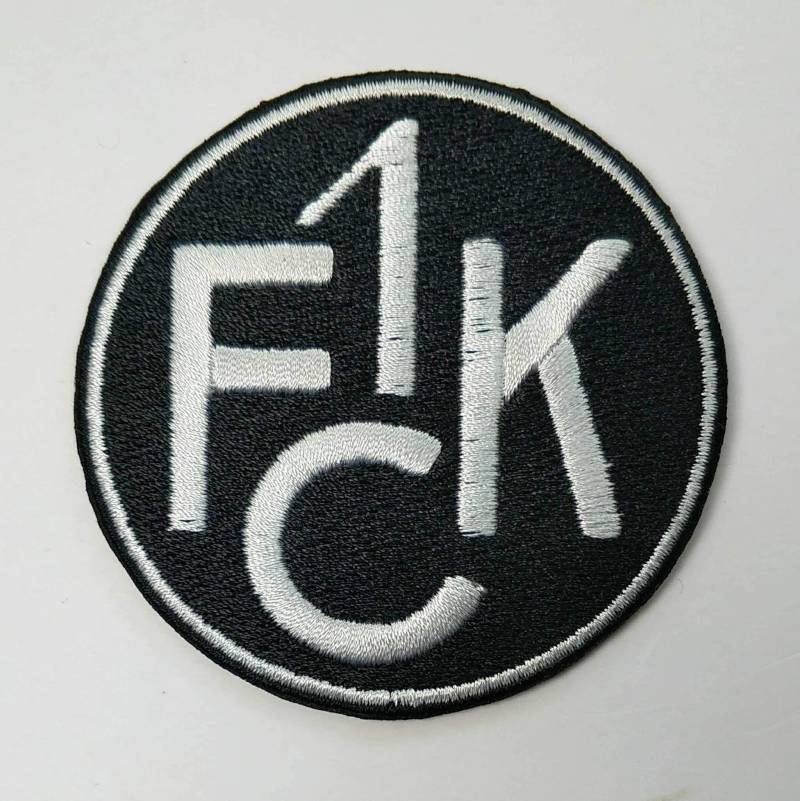 2stk FC Kaiserslautern schwarz Aufnäher Patch Football Fussball Soccer Club Iron on bügelbild aufbügler Badge von jingtongda