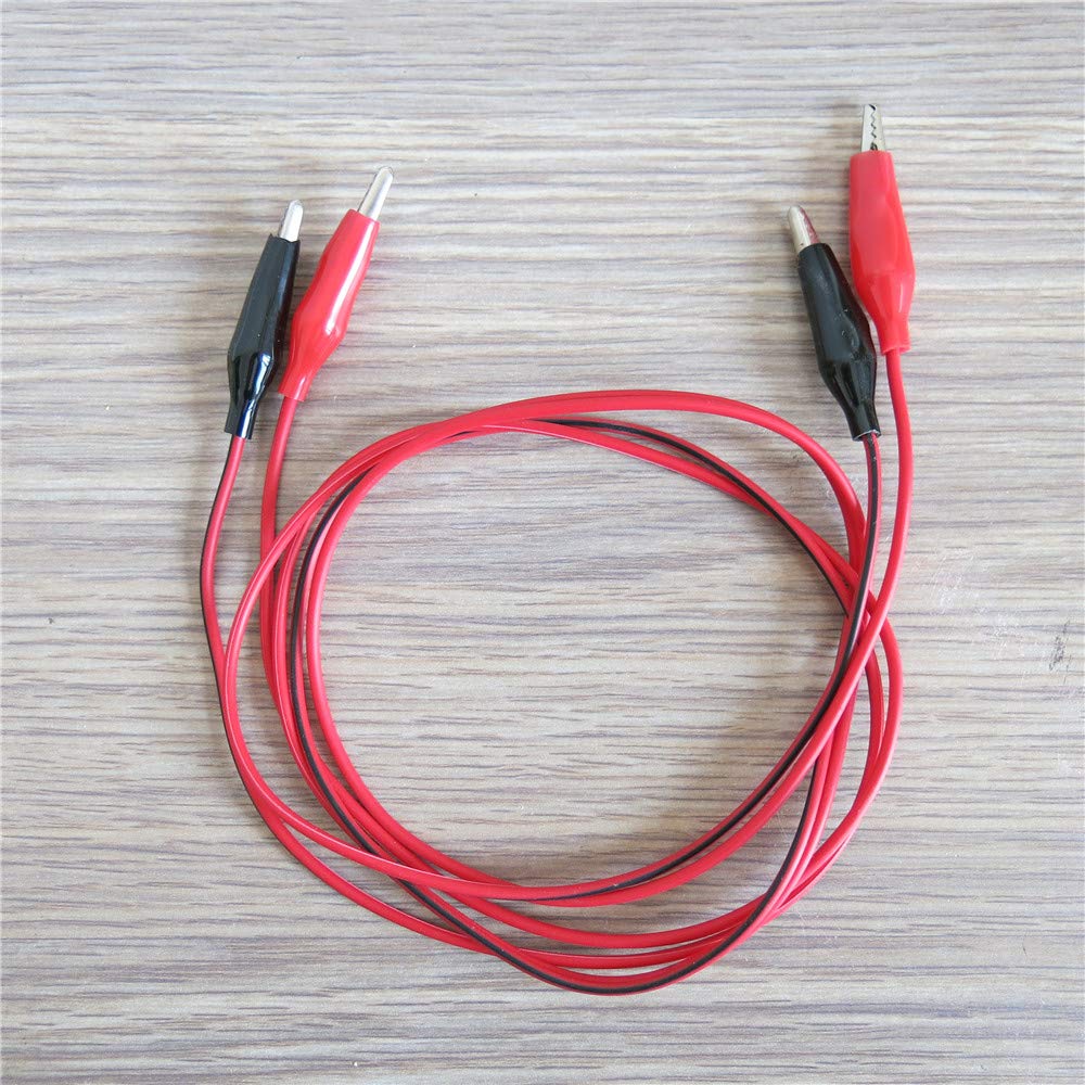 3 Paare 100cm 1m lang Krokodil stecker Klammer Testkabel Messkabel Messleitung Prüfkabel Probe Alligator Clip Test Lead Multimeter wire cable von jingtongda