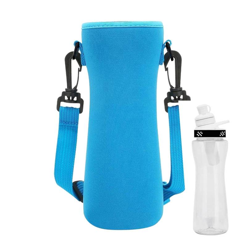 jlceh Neopren-Glas-Wasserflaschenhüllen, Neopren-Flaschenhülle | Trägerhaltertasche,Ergonomische Wasserflaschenhalter-Tasche, isolierter Flaschenhalter, Wasserflaschen-Taschenträger für Erwachsene von jlceh