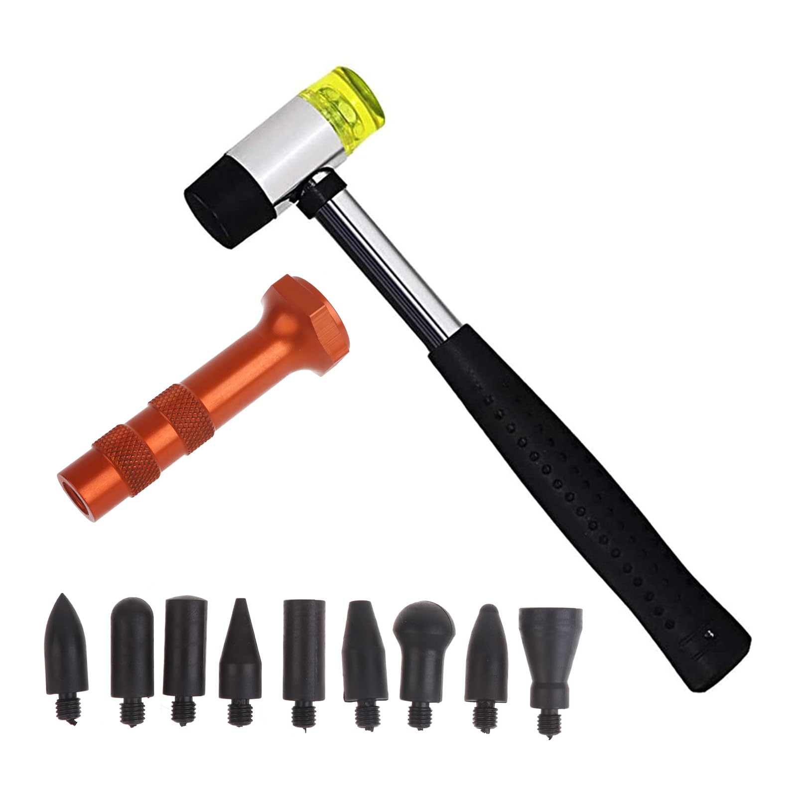 jojobasec Entfernungswerkzeuge Tap Down Tool Gummi Hammer Fix mit 5 Tap Down Pen Remover Tools von jojobasec