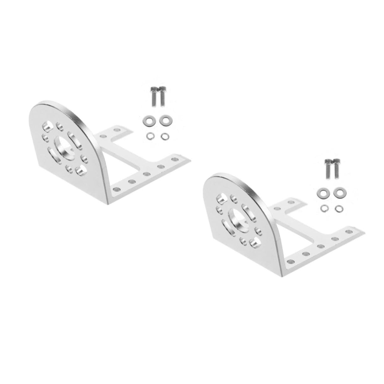 jojofuny 2St Elektrische Bootshalterung Elektroboot Motorhalter CNC Motorhalterung Motorpositionierung halterung für dc-motor Unterstützung des Außenbordmotors Aluminiumlegierung Silver von jojofuny