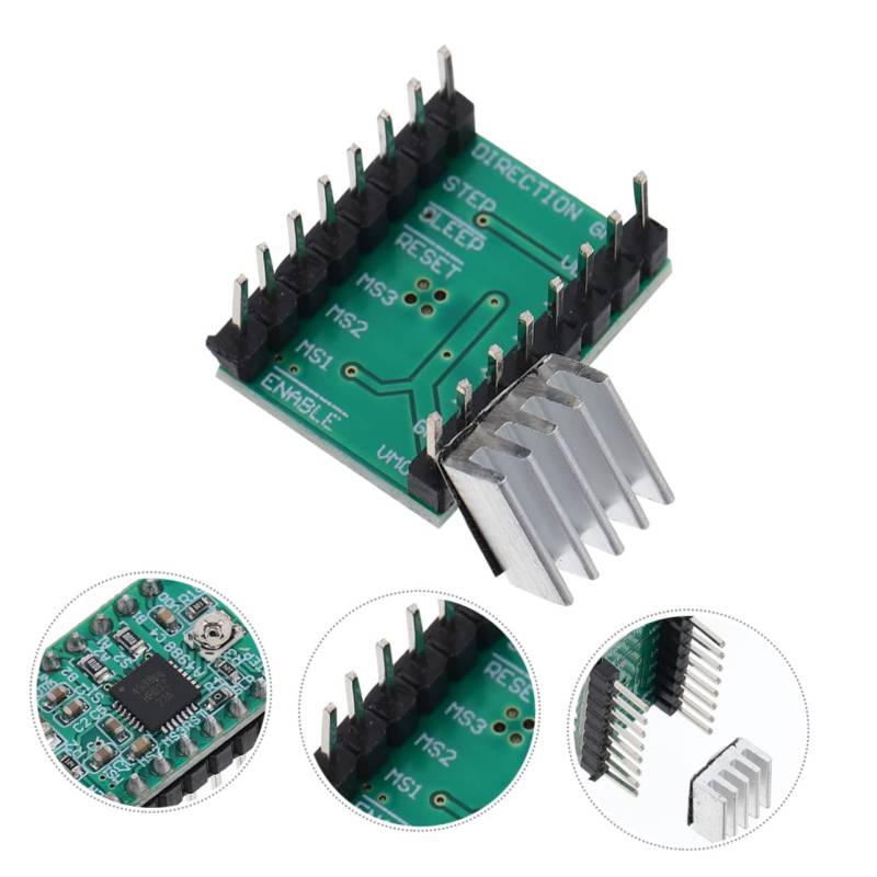 jojofuny 4er Set Schrittmotor Treiber Module A4988 Für 3D Drucker Stepper Motor Control Board Hochpräzise Steuerung Für Schrittmotoren Ideal Für DIY Projekte Und Elektronik Anwendungen von jojofuny