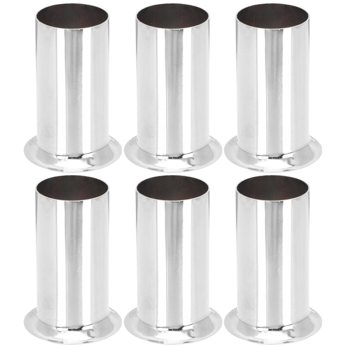 jojofuny 6er Set Flanging Sleeve Lampenfassung E14 Sockel Für Kronleuchter Chromfarbene Lampenhalterung 30x80mm Ideal Für Dekorative Beleuchtung Und Lampenbau von jojofuny