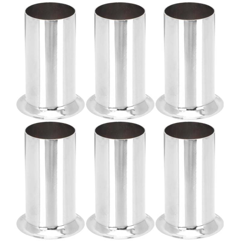 jojofuny 6er Set Flanging Sleeve Lampenfassung E14 Sockel Für Kronleuchter Chromfarbene Lampenhalterung 30x80mm Ideal Für Dekorative Beleuchtung Und Lampenbau von jojofuny