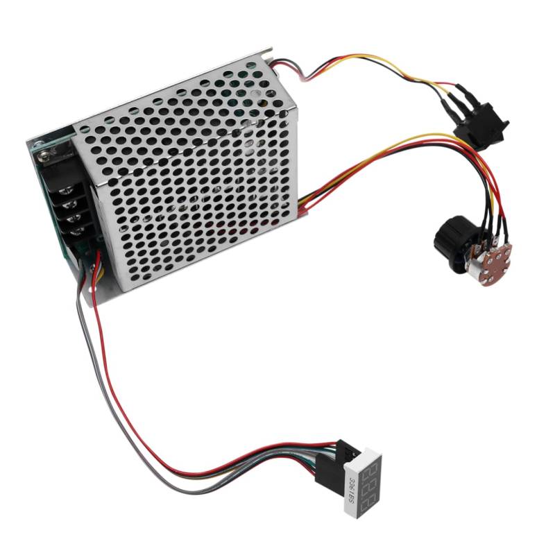 jojofuny Drehzahl regler für Gleichstrom motoren Treiber Reversibler Motorcontroller Motorsteuerung dc motor gleichstrommotor Drehzahlregler DC-Controller einstellbarer Regler Metall Silver von jojofuny