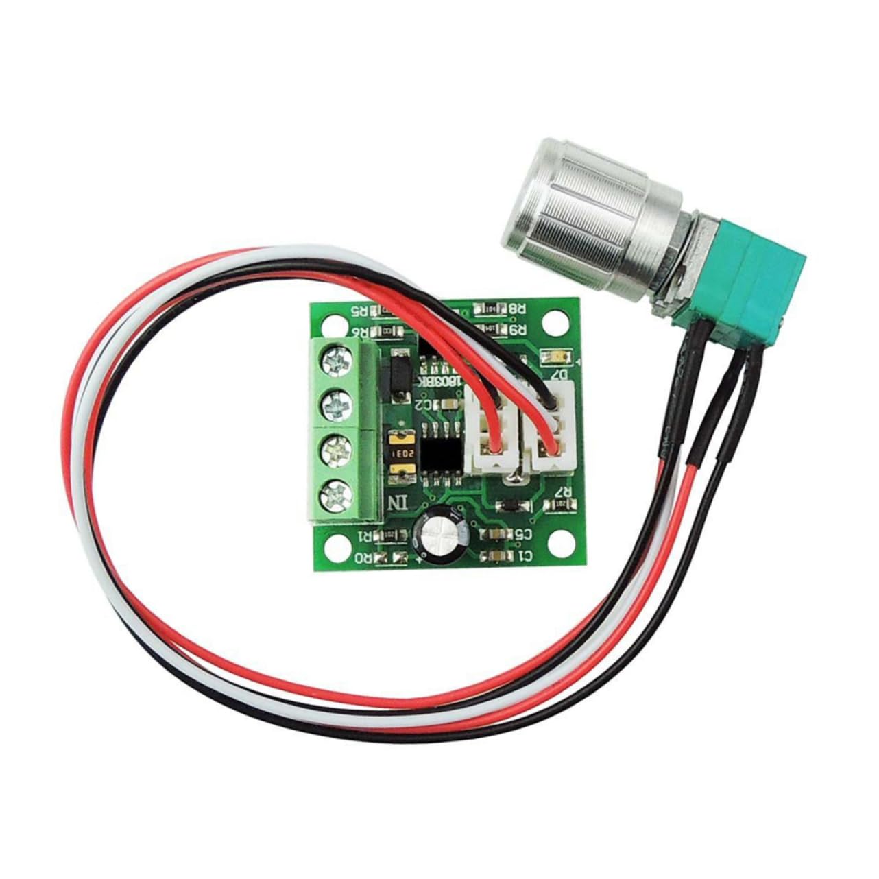 jojofuny PWM DC Motor Controller 1803BKW 12V 2A 30W Einstellbarer Drehzahlregler Für Gleichstrommotoren Variabler Spannungsregler Für Präzise Steuerung von jojofuny