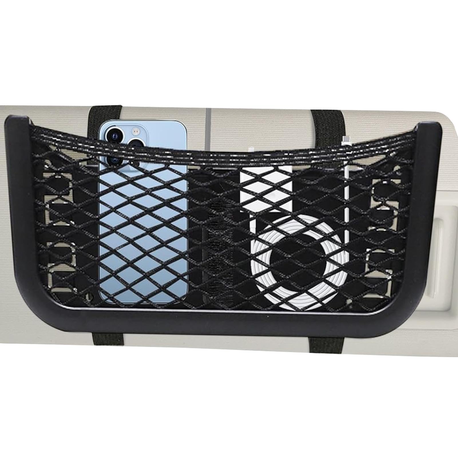 Auto Aufbewahrungstasche, 26X12cm Autositz Gepäcknetz, Kofferraum Netztasche Auto Auto Organizer Kofferraum Organizer Auto Rücksitz, Handtaschenhalter Für DasAuto Den Sitzen Für Snacks Wallets von jopiuieo