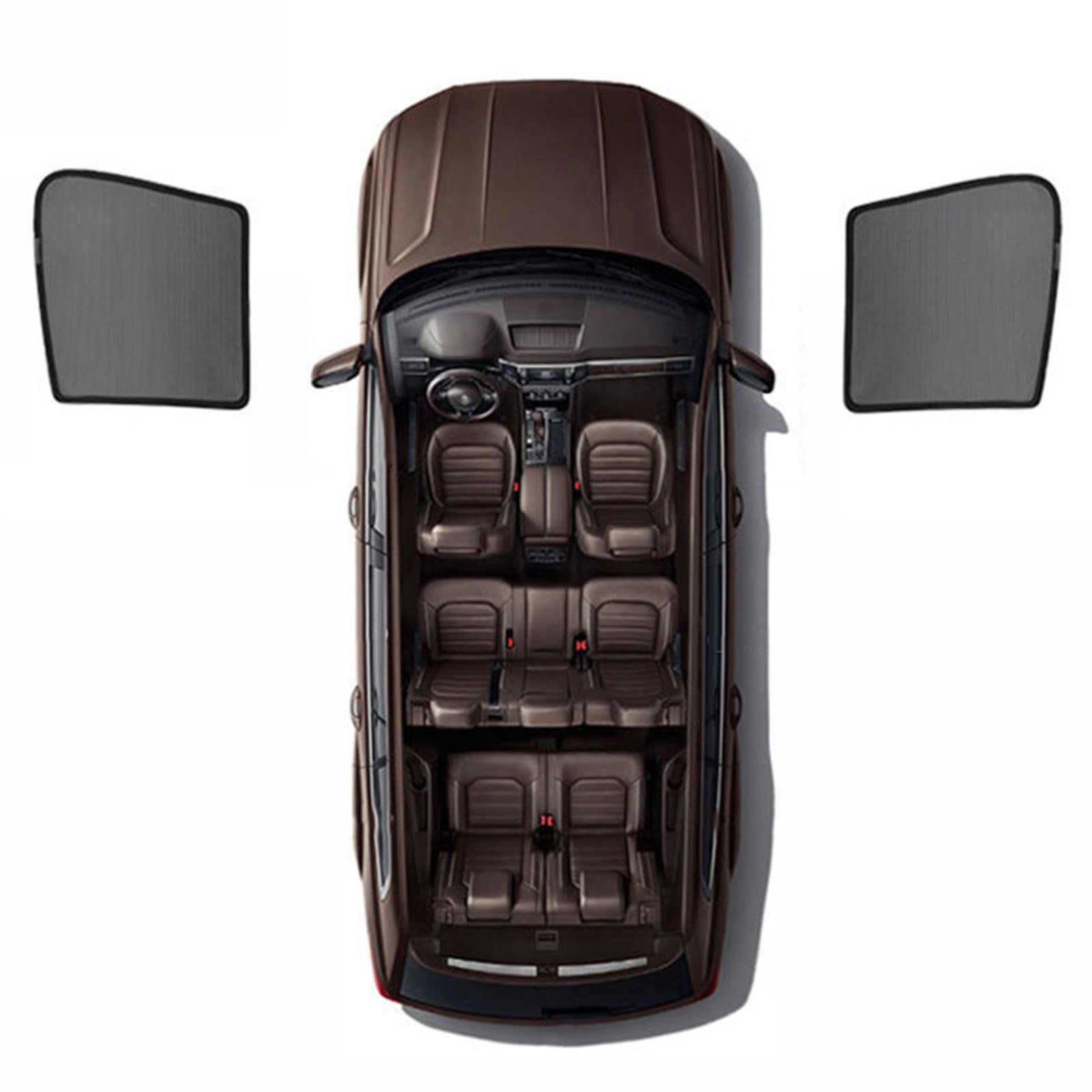 Auto Seitenscheibe Sonnenschutz für Hyundai Tucson III SUV 2015-2020, Magnetisch Auto Sonnenblenden mit Anti-UV Privatsphäre Schutz Zubehör,A 2 Front Side von junjfawi