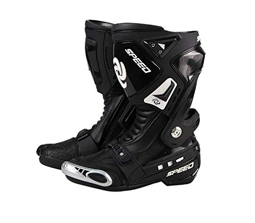 Speed bikers Advanced Motorrad Stiefel schwarz Armour Wasserdicht Leder Sport Race Schuhe alle Größe von jwn