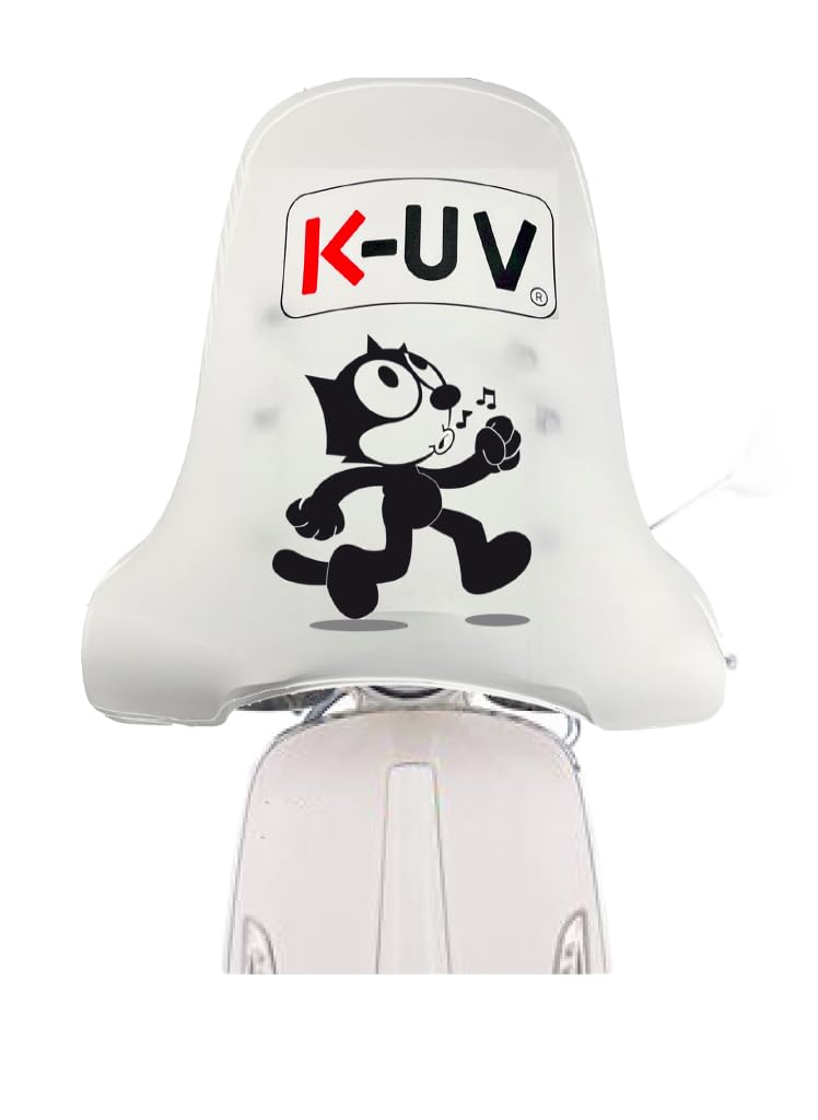 K-UV® Universelle Windschutzscheibenabdeckung für Motorroller und Motorräder (Felix The Cat) von k-uv