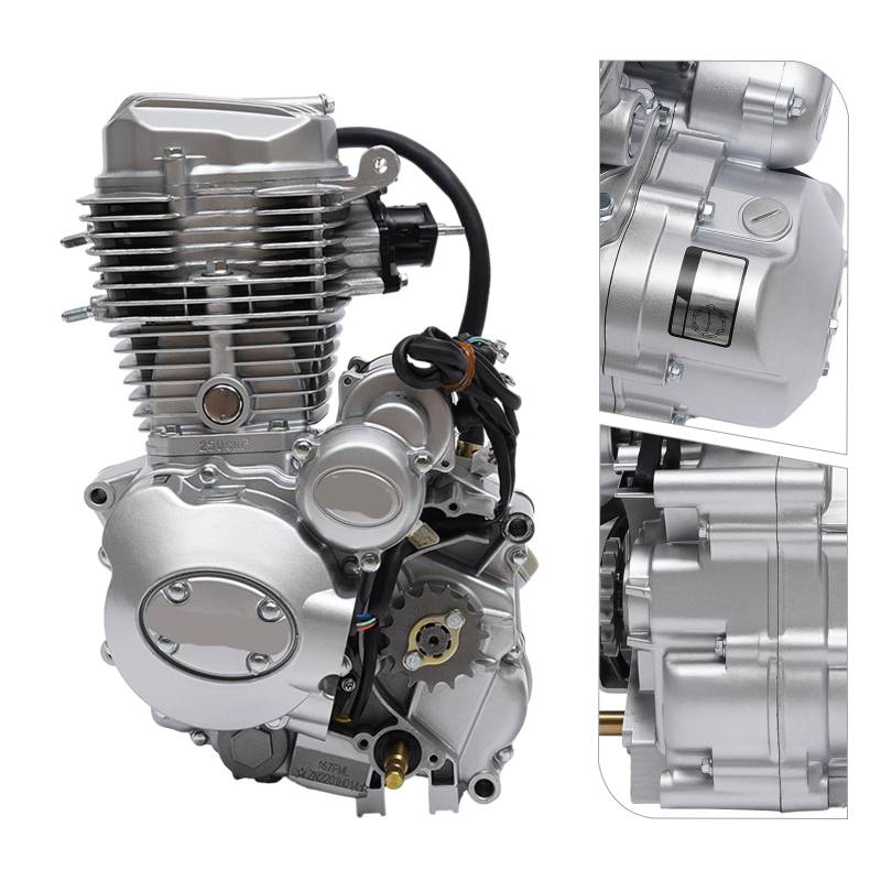 ATV-Motor aus Aluminiumlegierung, 4-Takt-5-Gang-Schaltgetriebe, kompatibel mit Geländefahrzeugen, 200 cc, 250 cc, vertikales Motorrad, DIRT BIKE von kPAnUHZ