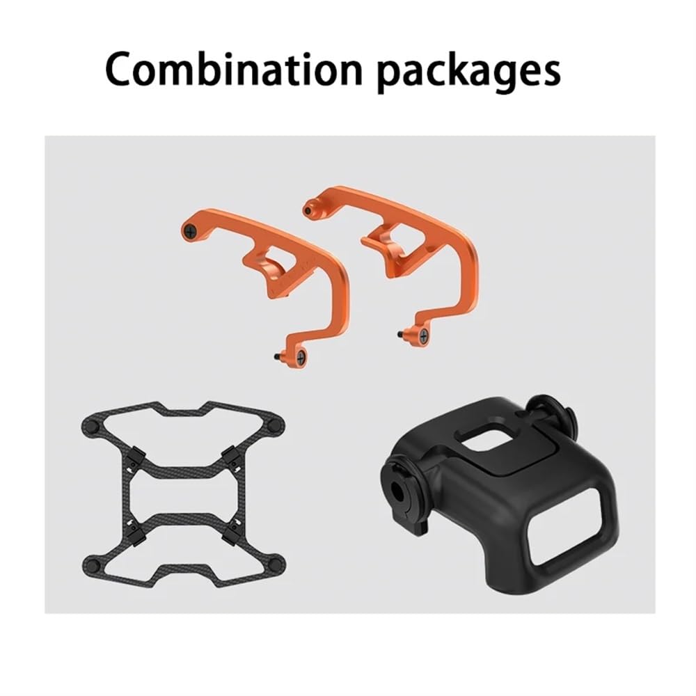 Kompatibel mit 2 Gimbal-Kamera-Stoßstangenschutz, Stoßstangenstange aus Aluminiumlegierung, kompatibel mit 2 Zubehörteilen, Drohnen-Antikollisionsstange(Combination 1) von kPAnUHZ