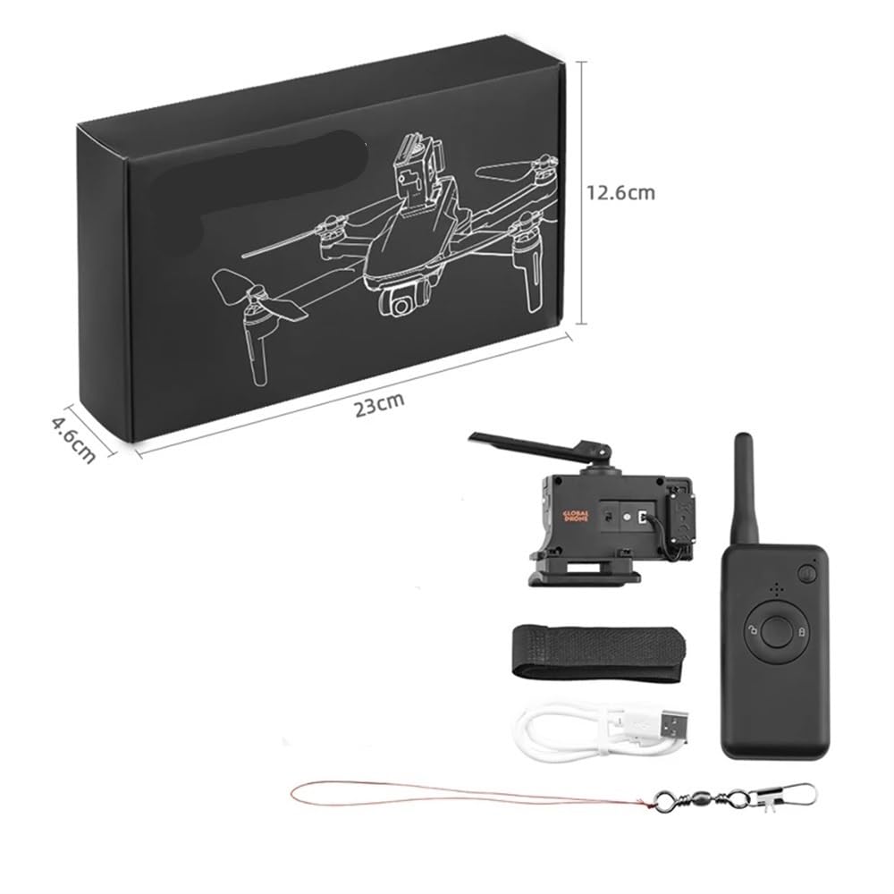 Kompatibel mit Drone Airdrop Thrower System 2,4G Fernbedienung Allgemeine Payload Delivery Thrower Air Dropper Gerät Kamera Drohnen Zubehör(Mini 3 B) von kPAnUHZ