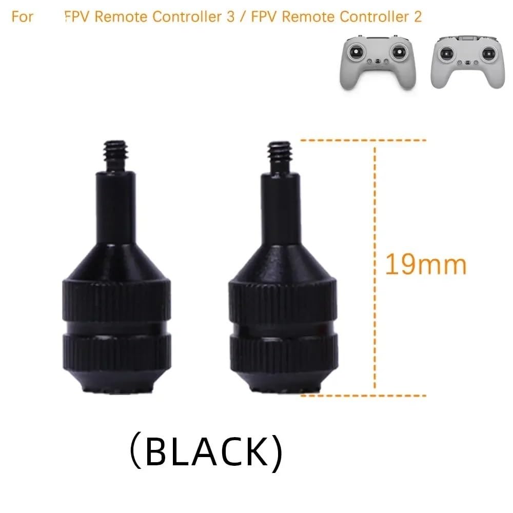 Kompatibel mit FPV-Fernbedienung 3 Daumenwippe Ersetzen Sie Controller-Sticks 2 Drone Joystick Zubehör Joystick(Black) von kPAnUHZ