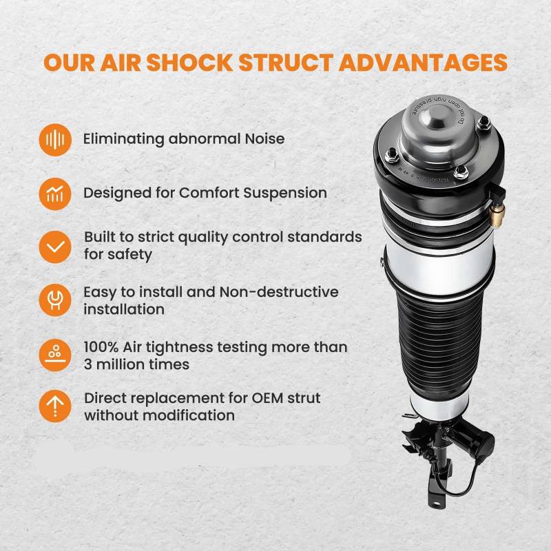 Luftfederbein vorne links, kompatibel mit A6 cC6 4F S6 4F0616039 4F0616039M Stoßdämpfer von kPAnUHZ