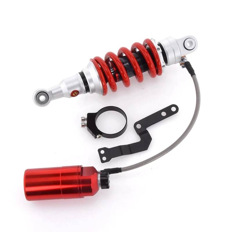 Stoßdämpfer hinten, doppelte Dämpfung, verstellbar, kompatibel mit CB190R CB190X YZF R25 R3 G310R G310GS KTM390 11 Zoll 285 mm Motorrad(Red) von kPAnUHZ