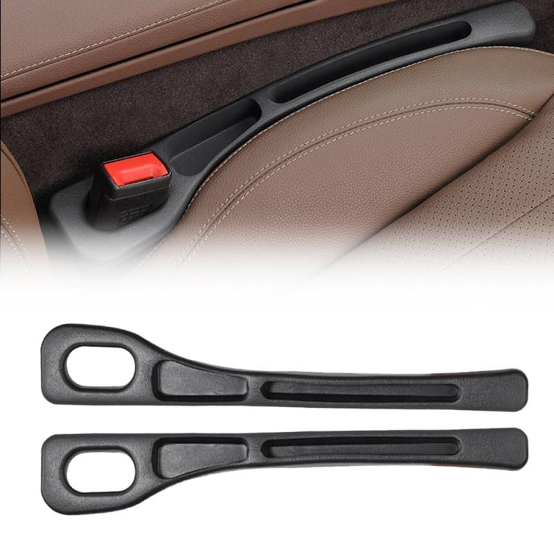 Car Seat Gap Filler Organizer, 2024 Aktualisierung 2 Stück Universal Lückenfüller Für Autositze, Autositz Organizer Sitzlückenfüller für Lagerung kleiner Gegenstände (Schwarz) von kailisi