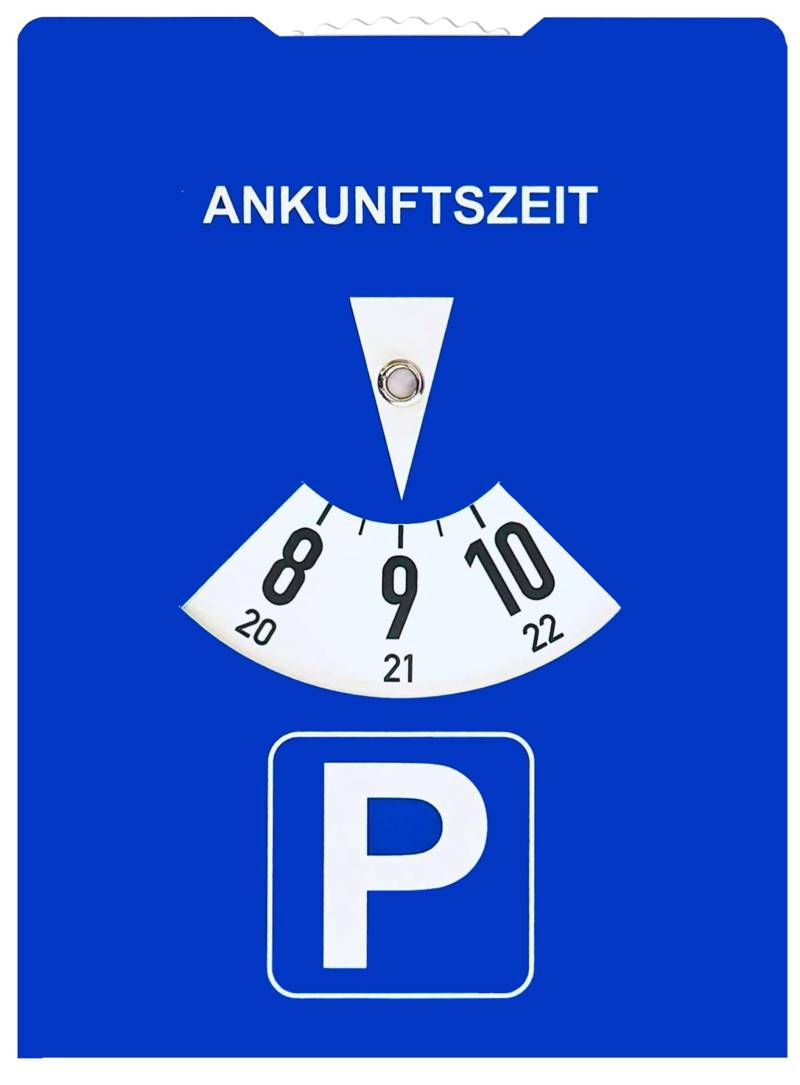 Papp-Parkscheibe aus Karton, StVO-konform, Blau, 11 x 15 cm, 1-50 Stück – Auto-Parkscheibe mit Benzinverbrauchsrechner auf der Rückseite – Umweltfreundlich, langlebig und leicht ablesbar (10) von kaiser24