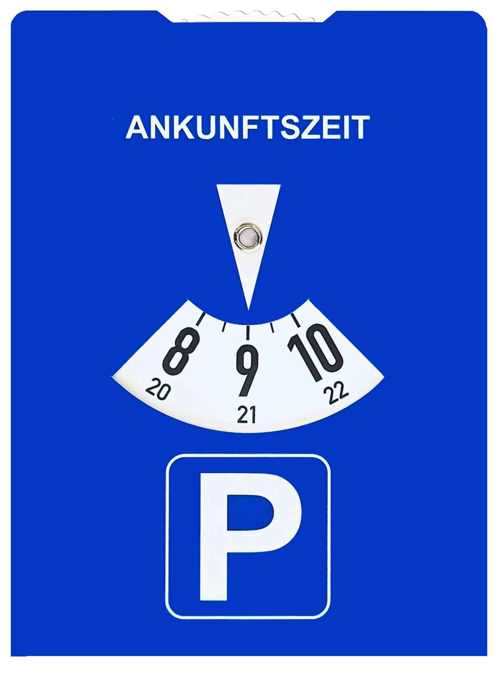 kaiser24 2 Papp-Parkscheiben aus Karton, StVO-konform, Blau, 11 x 15 cm, 2 Stück – Auto-Parkscheibe mit Benzinverbrauchsrechner auf der Rückseite – Umweltfreundlich, langlebig und leicht ablesbar von kaiser24