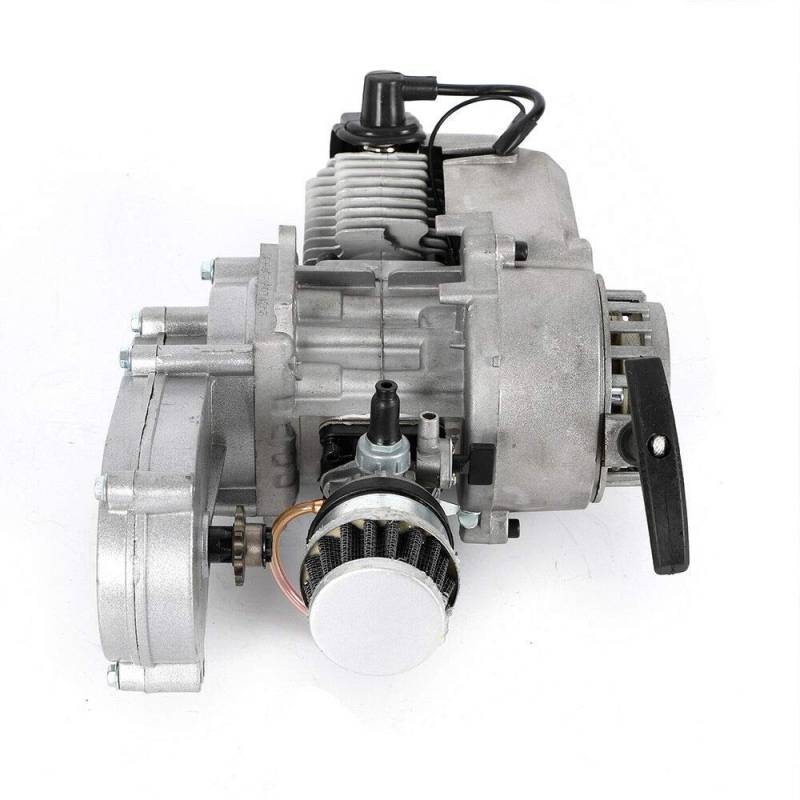 49CC 2Stroke Complete Engine Motor Gear Box Pocket Stroke Engine Motor mit Vergaser Pull Start Mini Dirt Bike Gasoline Engine Motor Pull Start ATV von kangten