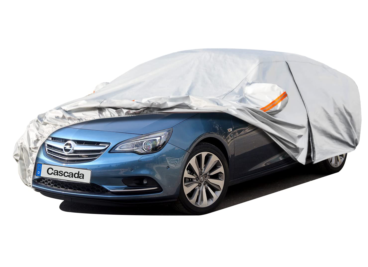 Kayme Autoabdeckung Wasserdicht Atmungsaktiv Passend für 2013-2024 Opel/Vauxhall Cascada, Vollgarage Autoplane für Regen Sonne Staub Schutz, Auto Abdeckplane Faltgarage Abdeckung(3-7 Tage liefern) von kayme