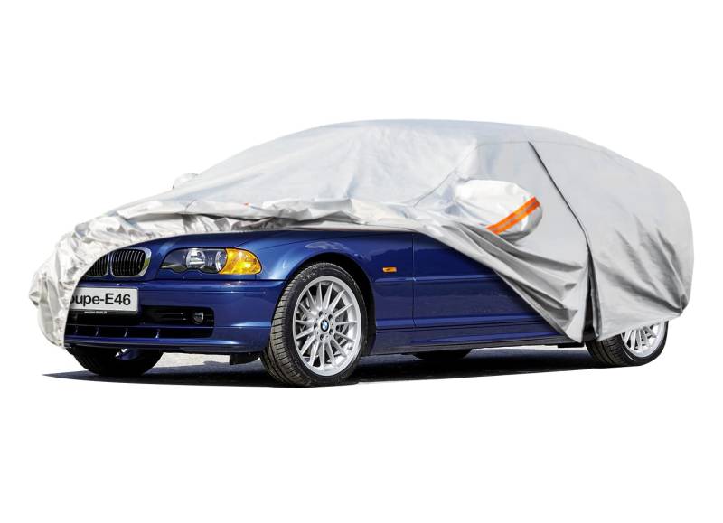 Kayme Autoabdeckung Wasserdicht Atmungsaktiv Passend für BMW 3er Coupe E46(1999-2006), Vollgarage Autoplane für Regen Sonne Staub Schutz, Auto Abdeckplane Faltgarage Abdeckung(3-7 Tage liefern) von kayme