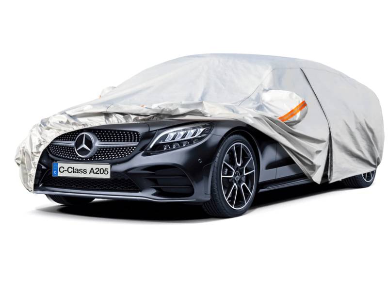 Kayme Autoabdeckung Wasserdicht Atmungsaktiv Passend für Mercedes-Benz C Klasse Cabriolet A205(2018-2021),Vollgarage Autoplane für Sonne Staub Schutz,Auto Abdeckplane Faltgarage(3-7 Tage liefern) von kayme