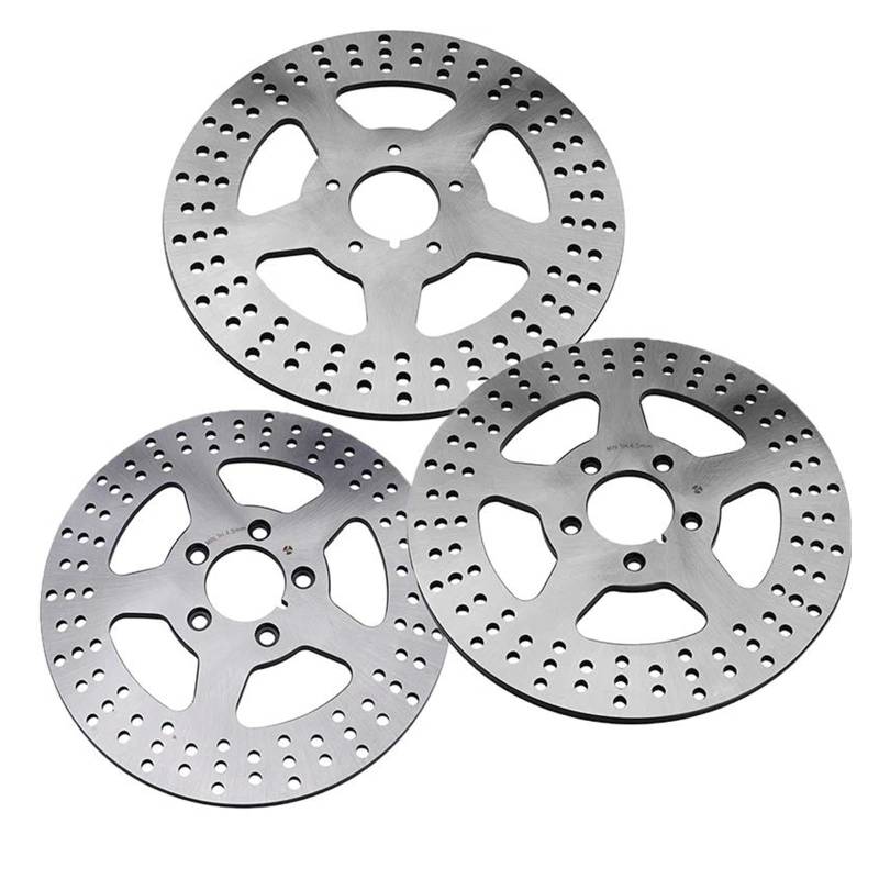 keYOinng Motorrad-Bremsscheibe Lot De 3 Disques De Frein Avant Et Arrière Pour XL1200 Sportster 1200 00-08 Road King 1584 1450 Electra Glide Road Glide Low Rider 1800 von keYOinng