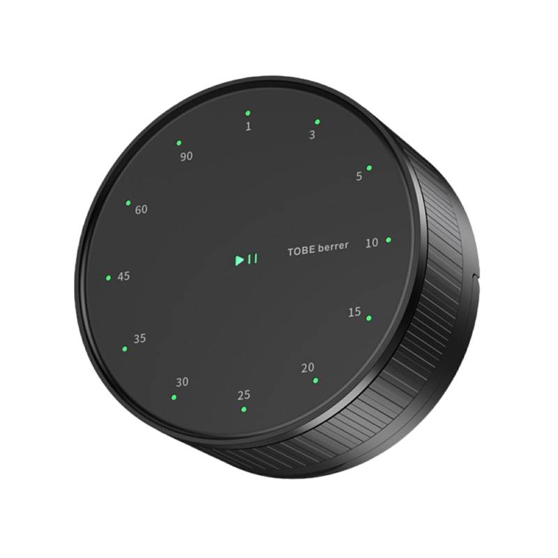 kesurpae Rotierender magnetischer Timer für Backmanagement, einfache Adsorption und starke Saugkraft, multifunktionaler ABS Küchentimer, Schwarz von kesurpae