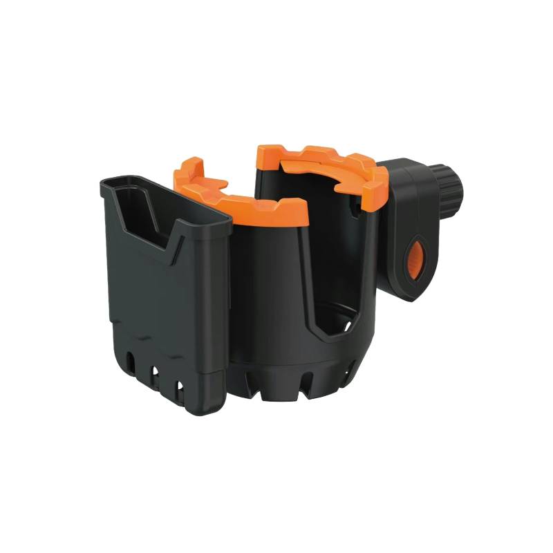 Motorrad Fahrrad Outdoor Wasserbecherhalter Elektrisches Fahrrad Wasserflasche Handyhalter - Schwarz und Orange von keynoyin