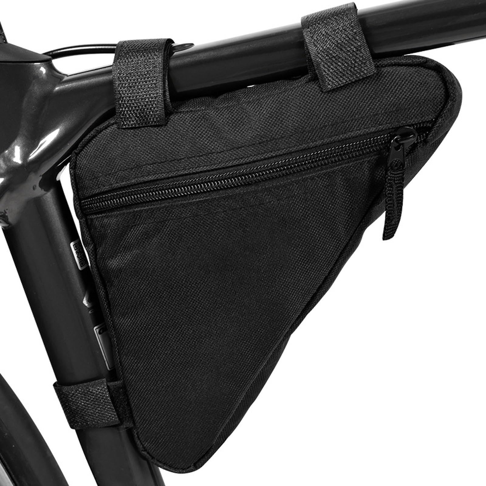 keynoyin 2 Stück – einfache Fahrradausrüstung Satteltasche, Fahrrad Mountainbike Triangel Toolkit – komplett schwarz – ohne Etikett von keynoyin