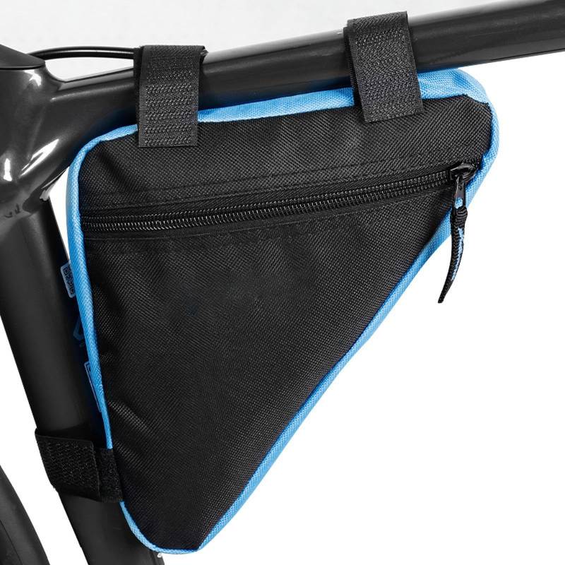 keynoyin 2 Stück – einfache Fahrradausrüstung Satteltasche, Fahrrad Mountainbike Triangel Toolkit – schwarz und blau – mit Etikett von keynoyin