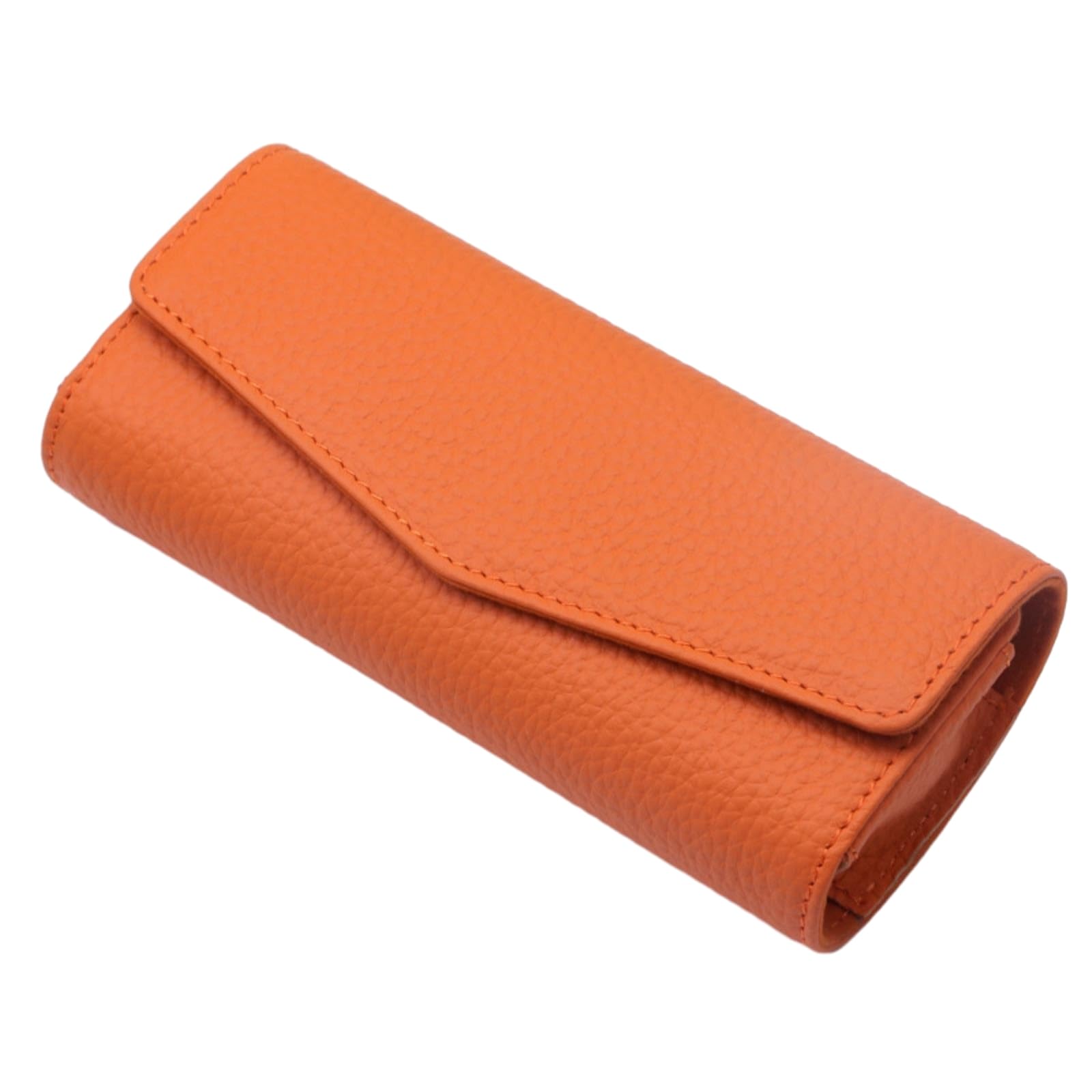 keynoyin Auto Multifunktionale Leder Brillen Aufbewahrungstasche Auto Sonnenschutz Sonnenbrillenhalter Orange von keynoyin