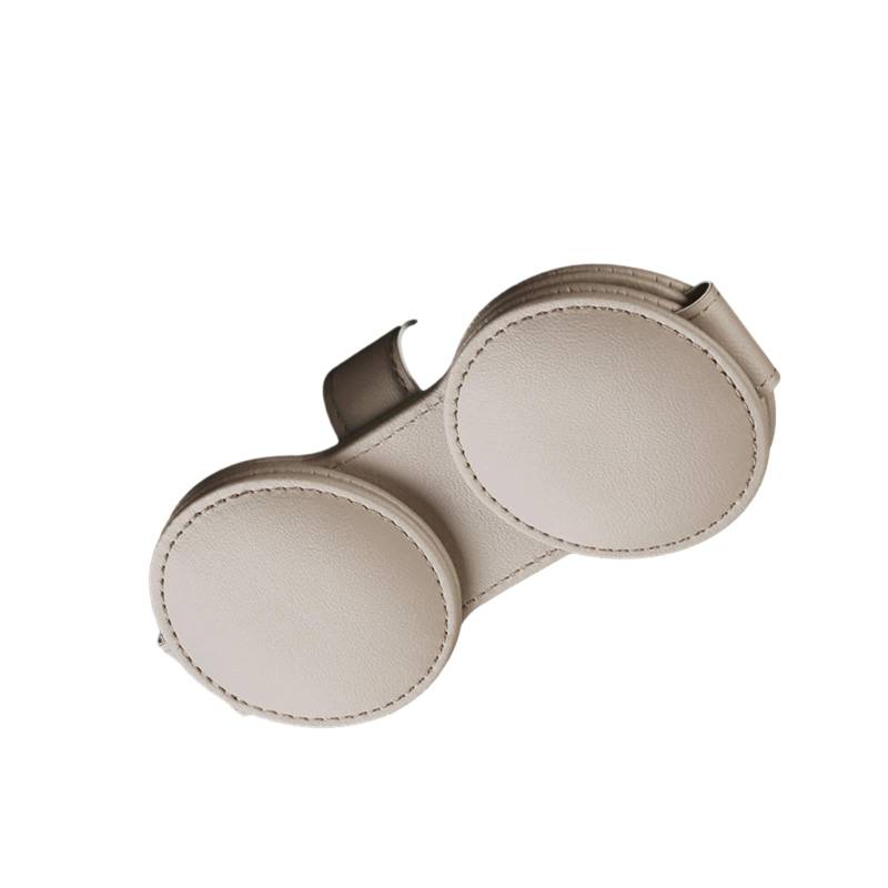 keynoyin Auto Multifunktionaler Brillenclip Auto Sonnenschutz Sonnenbrille Doppelclip Aufbewahrungsbox Beige von keynoyin