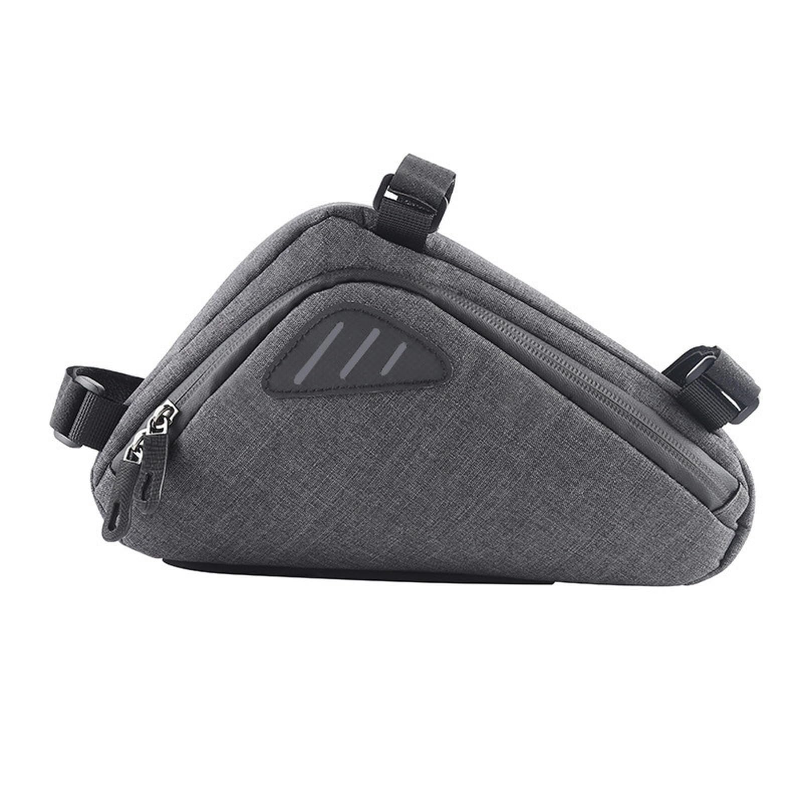 keynoyin Einfache neutrale reflektierende Fahrradtasche für Mountainbike-Werkzeugtasche, Fahrradfahrt-Frontbalkentasche – Dreiecktasche von keynoyin